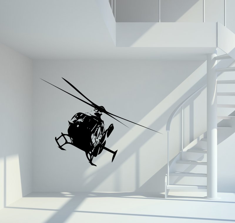 46233 Hubschrauber Wandtattoo